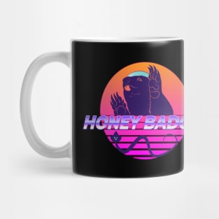 Honey Badger 80's Sunset Mug